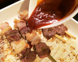 ビールのお供に♡鶏ハツと鶏皮のMIX串作り方5写真