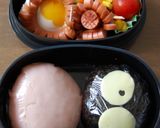 大葉にんにく醤油ｄｅハム巻きおにぎり作り方2写真