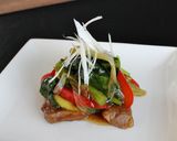 厚切り豚肉と小松菜のオイスターソース炒め作り方4写真