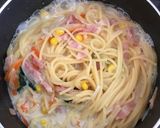 幼児とランチ☆お鍋一つでクリームパスタ作り方5写真