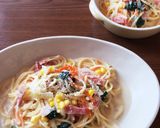 幼児とランチ☆お鍋一つでクリームパスタ作り方6写真