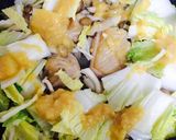 鶏肉と白菜の濃厚みそクリームうどん♡作り方3写真