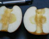 オーブントースターで1/2焼きりんご作り方1写真