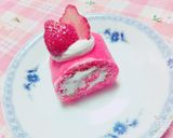 ふわもち食感♡ハート柄の苺ロールケーキ♡作り方12写真