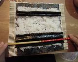 ひな祭りに「バラの巻き寿し」作り方5写真