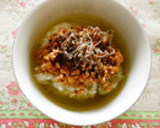 日本茶にこだわる納豆茶漬け　柚子胡椒風味作り方5写真
