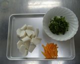 かぶと卵のやさしいスープ作り方1写真