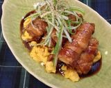材料３つ！黒酢酢豚風☆ねぎの豚肉巻き作り方15写真
