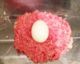 ゆで卵入りミートローフ作り方3写真