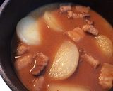 主人が絶賛★豚バラ肉と大根の味噌煮★作り方5写真