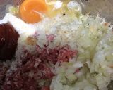 デミグラスソースとキノコの煮込みバーグ作り方1写真
