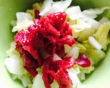 簡単小鉢☆白菜と梅の和え物 お弁当も作り方3写真