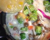 ★芽キャベツのクリームコーンシチュー★作り方4写真