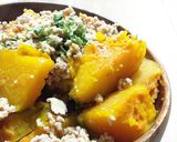 かぼちゃのそぼろあんかけ( 甘味噌煮 )作り方6写真