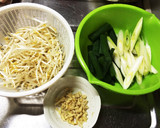 和風の味♪豚肉とネギと卵の炒め物★作り方1写真