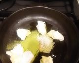 驚　抹茶カマンベールソースのパスタ作り方2写真
