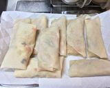 簡単！節約！外パリ中トロ揚げずに焼き春巻作り方8写真