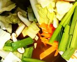 春雨入り野菜たっぷりスープ餃子作り方3写真