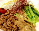 肉味噌の混ぜ麺♪ごまドレかけ❤作り方8写真