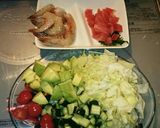 ★えび&アボカド&マグロサラダ★簡単よ♪作り方1写真