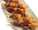 ビールのお供に♡鶏ハツと鶏皮のMIX串作り方6写真
