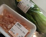 男一人暮らし 鶏むね肉とチンゲン菜炒め作り方1写真