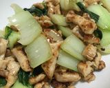 男一人暮らし 鶏むね肉とチンゲン菜炒め作り方7写真