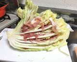 無加水鍋で白菜と豚薄切り肉のミルフィーユ作り方1写真