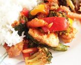 鶏と野菜のチリソース炒め作り方7写真