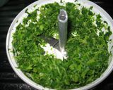 明日葉と卵のふんわりスープ作り方1写真