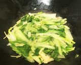小白菜炒め作り方6写真