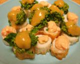 菜の花と竹輪の酢みそのせ　オードブル風作り方7写真