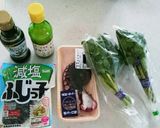 クレソンのサラダ〜タコと塩昆布男子ごはん作り方1写真