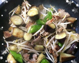 簡単★茄子ともやしの甘辛味噌炒め作り方3写真