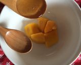 熱々マンゴーソース ヨーグルトパンケーキ作り方8写真