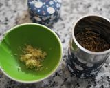 生姜入り、ほうじ茶ラテ作り方1写真