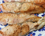 簡単うまい！鮭のソテーきのこトマトソース作り方3写真