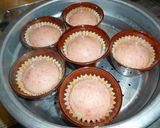 ひな祭り☺３色蒸しケーキ作り方7写真