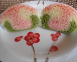 ひな祭り☺３色蒸しケーキ作り方9写真
