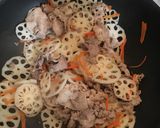 豚肉とレンコンのきんぴら作り方4写真