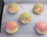桜抜型で　春のメロンパン作り方18写真