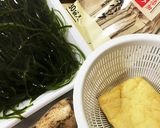 切り昆布と蓮根のお味噌汁作り方1写真