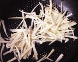 水菜と大根の皮のサッと炒め作り方2写真