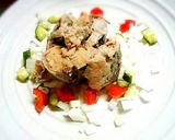 サバサラ盛り付けました٩(๑ˆOˆ๑)۶作り方4写真