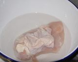 鶏胸肉のレモン味噌煮作り方1写真