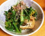 菜の花と油揚げの和え物作り方4写真