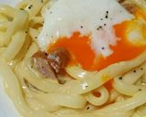 うどんで簡単和風カルボナーラ♡作り方5写真