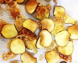 鶏カラと野菜チップの甘辛ダレ作り方3写真