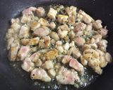 鶏とスナップえんどうのトマト風味パスタ作り方8写真