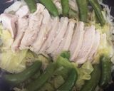 胸鶏肉の蒸し鍋☆重曹漬け後➀作り方4写真